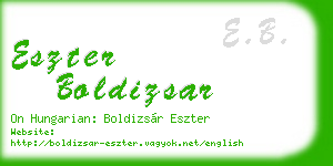 eszter boldizsar business card